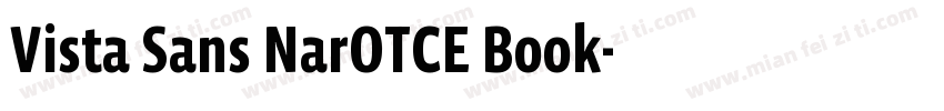 Vista Sans NarOTCE Book字体转换